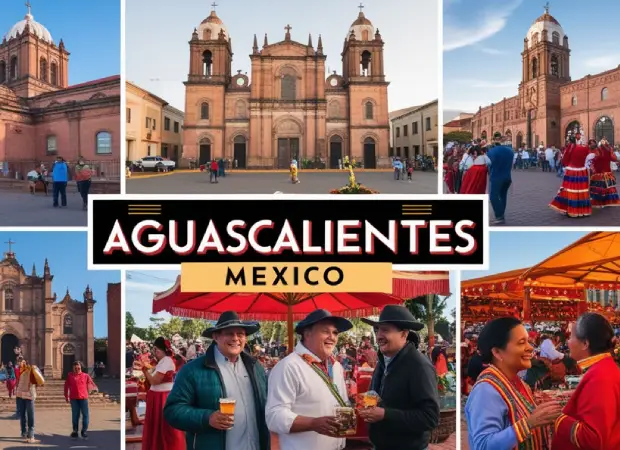 Fotografía histórica de Aguascalientes, fundada en 1575 por Jerónimo de Orozco.