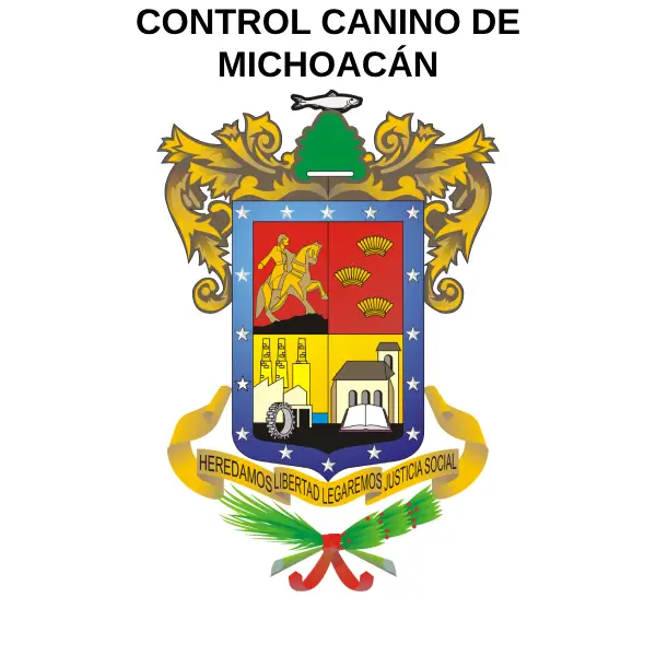 Escudo del Control Canino en Michoacán Emblema del Estado.