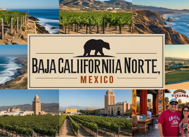 Paisaje representativo de Baja California Norte