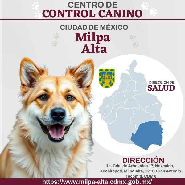 Control Canino Milpa Alta CDMX Perreras o antirrábicos.