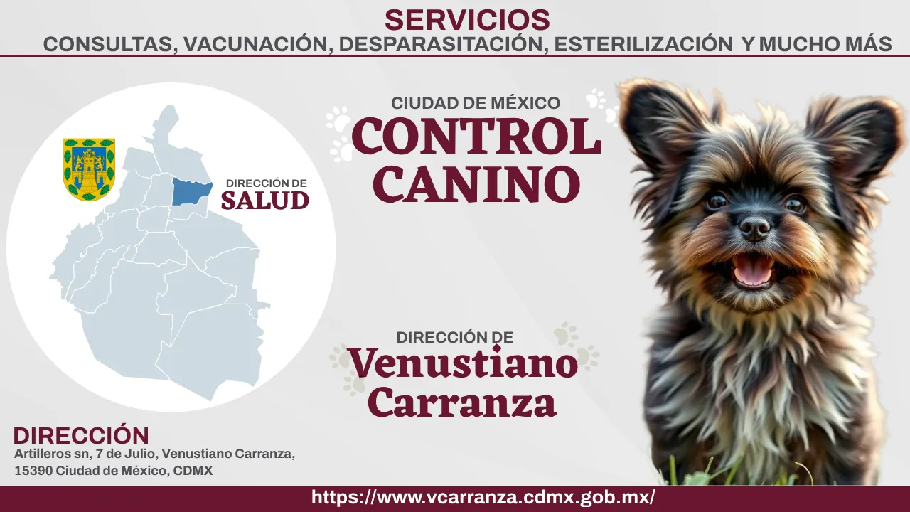 Control Canino Venustiano Carranza CDMX Perreras o antirrábicos.