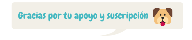 Globo tipo comic agradece el apoyo y suscripción.