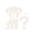 Icono de silueta de un perro para indicar animal perdido light