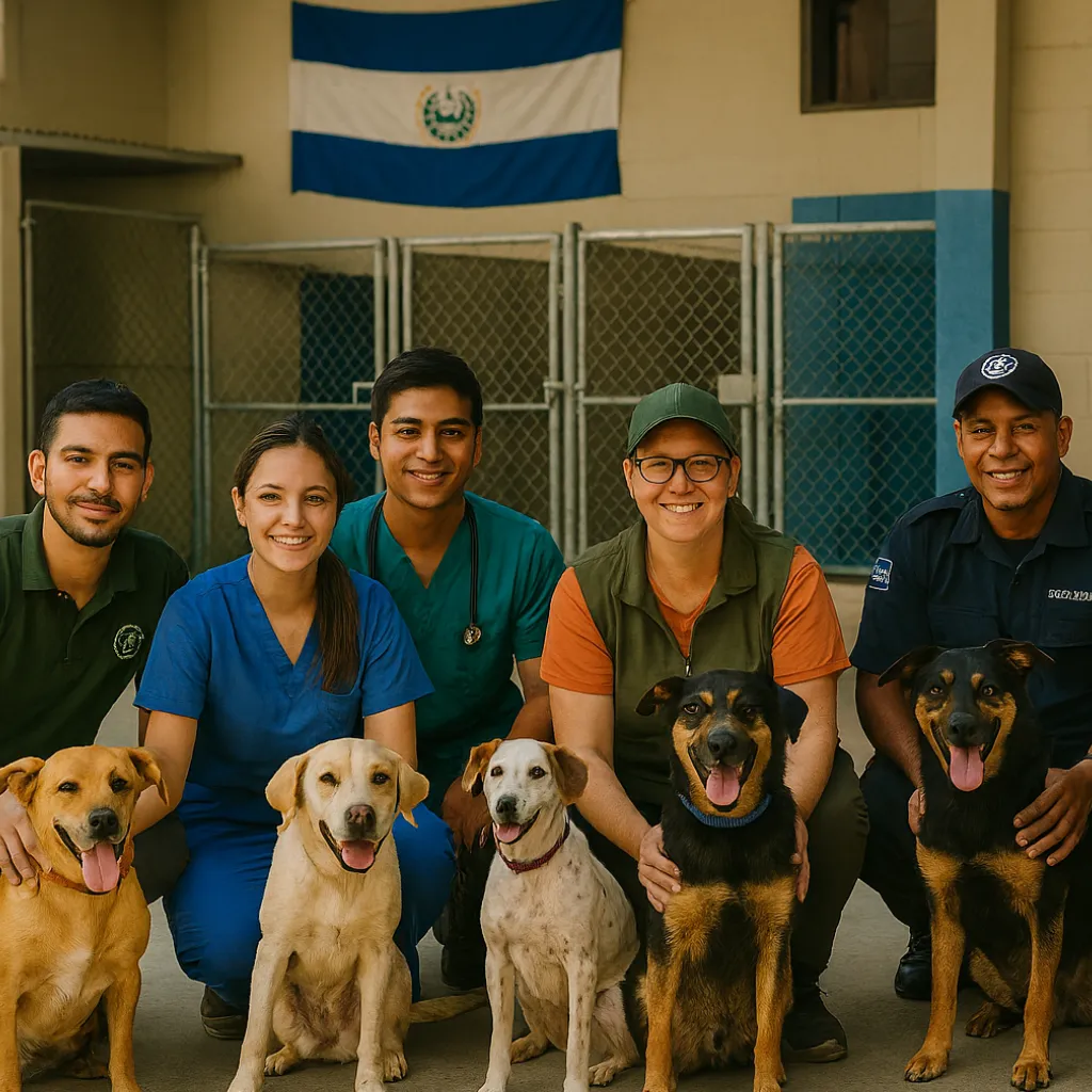 Centro de Control Canino en El Salvador con atención antirrábica y rescate animal