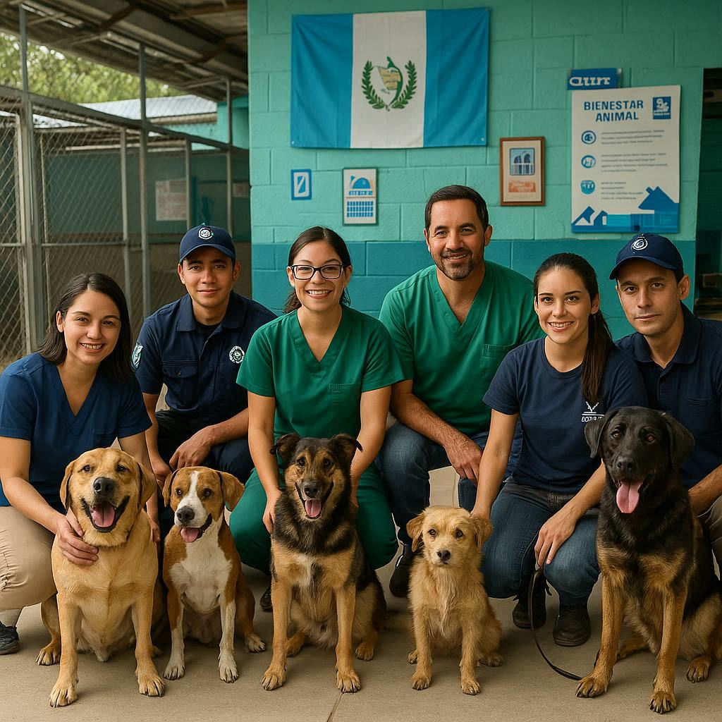 Centro de atención canina en Guatemala con servicios de vacunación y adopción